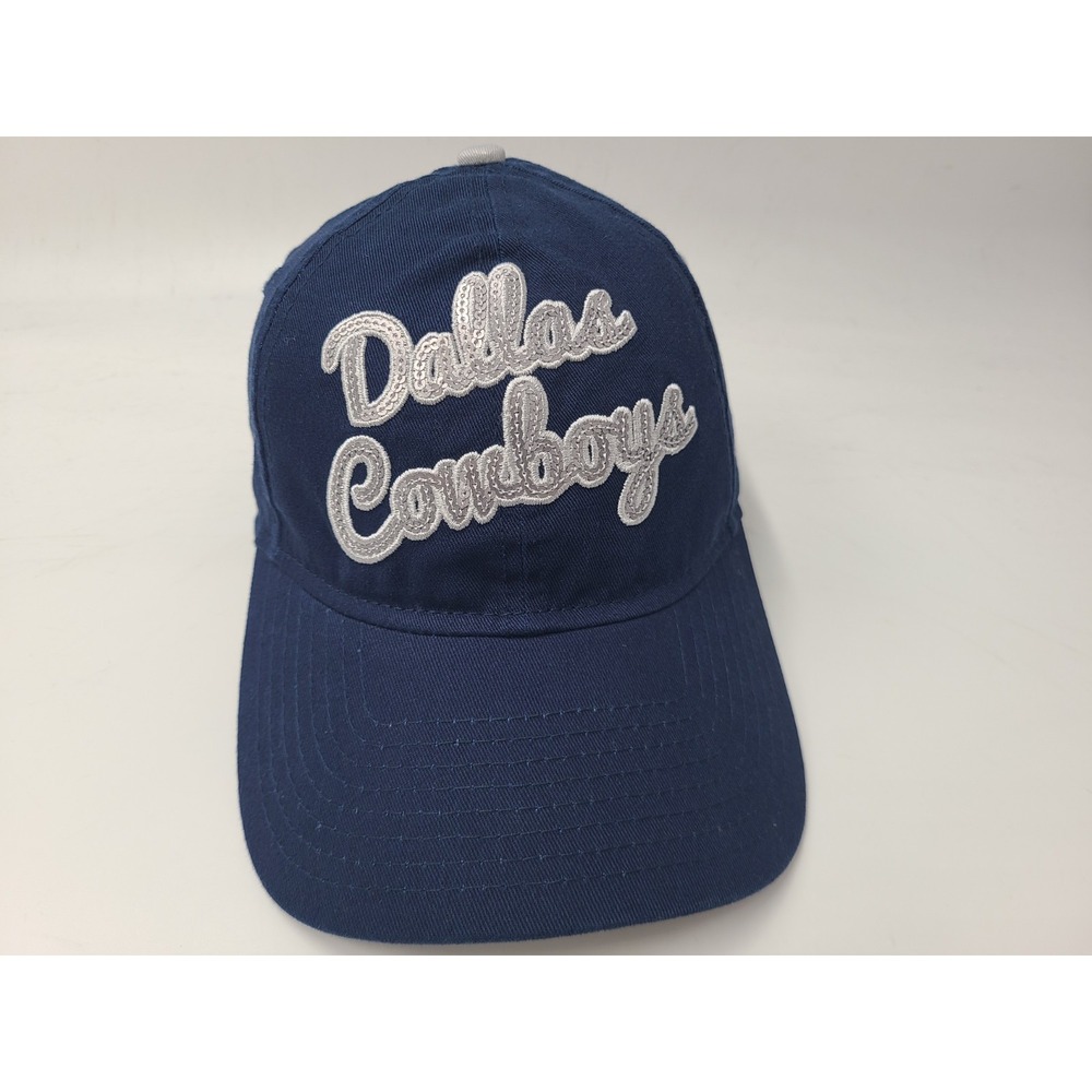 Women Dallas Cowboys Sequins New Era 9Forty Strapback Adjustable Hat Cap DAL NFL